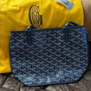 Goyard  Mini Anjou Tote in Navy